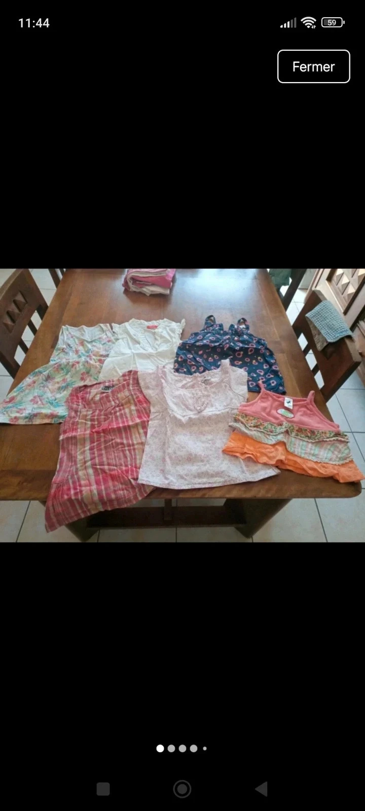 Lot de 6 débardeurs 3ans fille